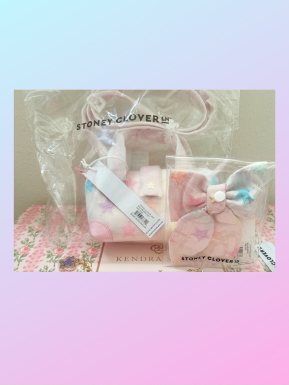 ๐ ๐ park & beach ๐ฉต SCL Star Pouchette and Scrunchie NWT - Picture 2 of 4